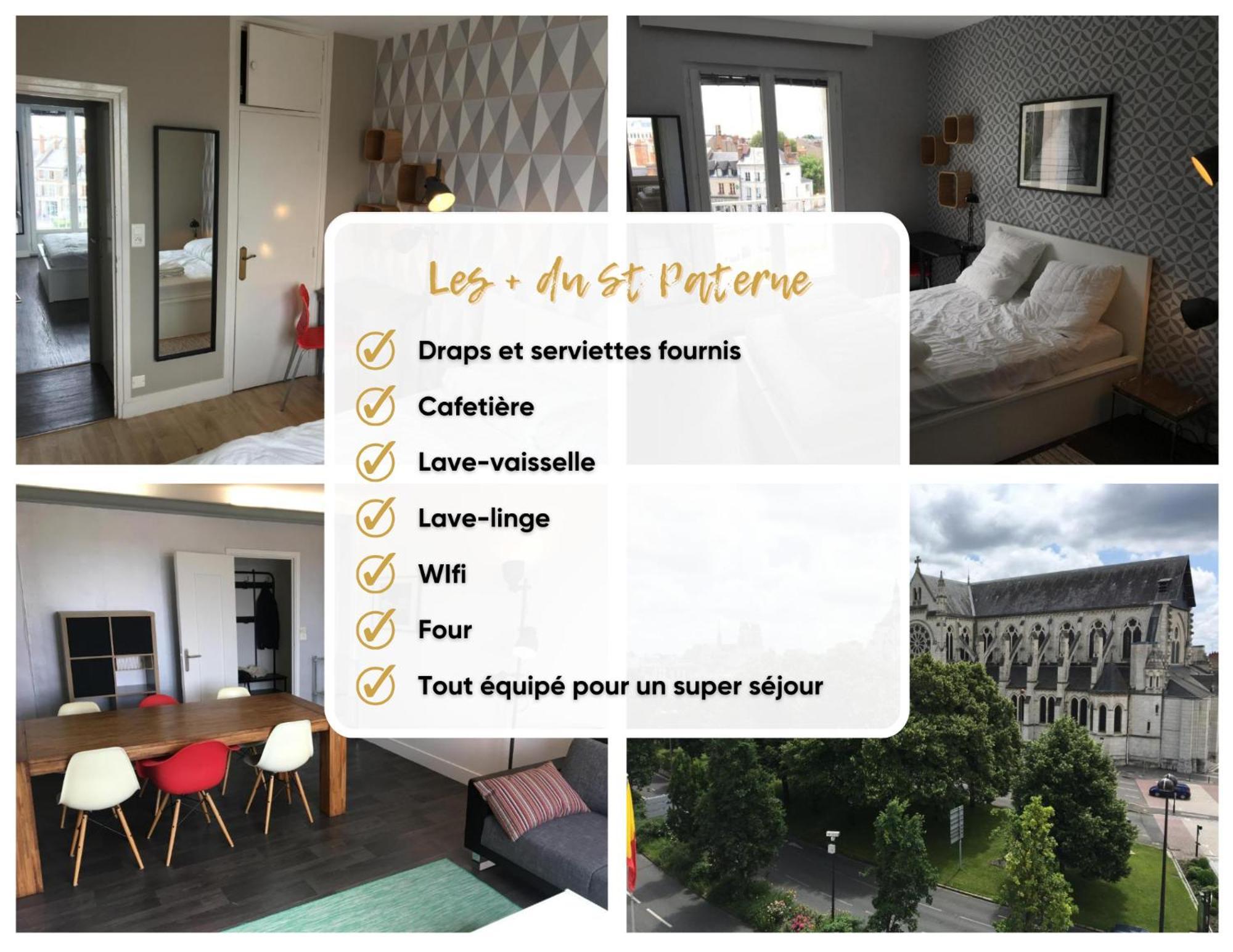 Le St Paterne, Hyper Centre, 3 Chambres Tt Confort Orleans Bagian luar foto